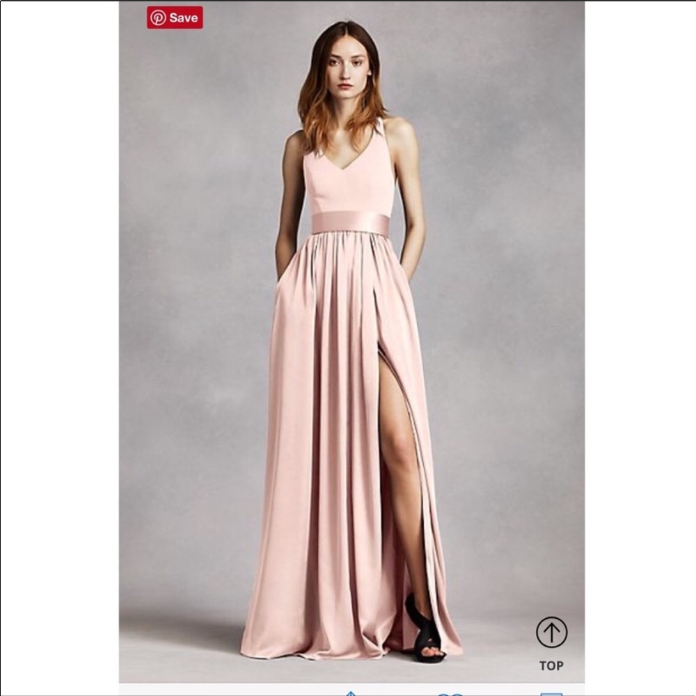 White by Vera Wang Bridesmaid Dress in Blush
